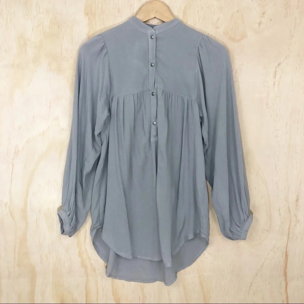 Stillwater Grey tunic long sleeve top  Sz S
